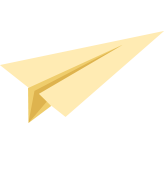 Paper plane contact icon